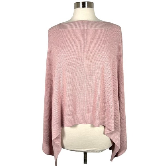 Lululemon Forward Flow Cape Poncho O/S Cashmere Blend Heathered Mink Berry Wrap - Picture 3 of 9